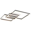 120W LED paviršinis lubinis šviestuvas SAMI, juodos/baltos sp., 3000/4000/6000K
