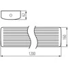 Kanlux 22/40W paviršinis šviestuvas MEBA LED, baltas, 3000/4000K