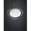 Lubinis šviestuvas 24W LED paviršinis šviestuvas VERENA, baltos/juodos sp., 4000K