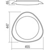 Lubinis šviestuvas 24W LED paviršinis šviestuvas VERENA, baltos/juodos sp., 4000K