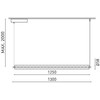 Pakabinamas šviestuvas 26,5W LED pakabinamas linijinis šviestuvas LOOP, juodas, 3000K, 1300mm, dimeriuojamas