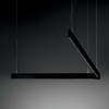 Pakabinamas šviestuvas 29W LED pakabinamas linijinis šviestuvas STEEL, juodas, 3000K, dimeriuojamas, šviestuvai gali būti jungiami į liniją, 367590