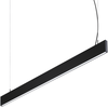 Pakabinamas šviestuvas 29W LED pakabinamas linijinis šviestuvas STEEL, juodas, 3000K, dimeriuojamas, šviestuvai gali būti jungiami į liniją, 367590