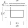 Lubinis šviestuvas 36W LED paviršinis šviestuvas TATAMI, matinės aukso sp., 3000/4000/6500K