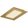 Lubinis šviestuvas 36W LED paviršinis šviestuvas TATAMI, matinės aukso sp., 3000/4000/6500K
