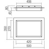 Lubinis šviestuvas 36W LED paviršinis šviestuvas PERIMETRO, juodas, 3000/4000/6500K
