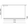Pakabinamas šviestuvas 37W LED pakabinamas linijinis šviestuvas LOOP, juodas, 3000K, 1790mm