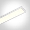 40W įleidžiamas linijinis šviestuvas, baltas, 4000K, su maitinimo šaltiniu ir montavimo elementais, 38152R/W/C