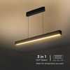 Pakabinamas šviestuvas V-tac 40W LED pakabinamas linijinis šviestuvas, juodas, 3000/4000/6400K