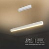 Pakabinamas šviestuvas V-tac 40W LED pakabinamas linijinis šviestuvas, baltas, 3000/4000/6400K