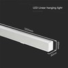 Pakabinamas šviestuvas V-tac 40W LED pakabinamas linijinis šviestuvas, baltas, 3000/4000/6400K