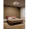 Lubinis šviestuvas 40W LED paviršinis šviestuvas SAMI, matinės aukso sp., 3000/4000/6000K