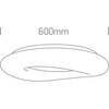 Lubinis šviestuvas 40W LED paviršinis šviestuvas, baltas, 3000K, 62148B/W