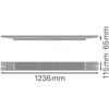 42W LED linijinis šviestuvas LB FLEX, baltas, 4000K, 120cm