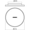 Lubinis šviestuvas 44W LED paviršinis šviestuvas BUTTON, juodas, 3000K, dimeriuojamas, 01-3830