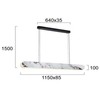 Pakabinamas šviestuvas 46W LED pakabinamas linijinis šviestuvas ALICIA, baltas, 3000K, 4320400