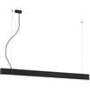 Pakabinamas šviestuvas 51W LED pakabinamas linijinis šviestuvas SASA, juodas, 3000K, PUSH, 1980mm, 3917-00198-3-B-P-D4