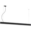 Pakabinamas šviestuvas 59W LED pakabinamas linijinis šviestuvas SASA, juodas, 3000K, 2260mm, 3917-00226-3-B-P-N
