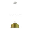 Pakabinamas šviestuvas 7W pakabinamas LED šviestuvas V-TAC, Ø250, aukso spalva, metalas / akrilas, 3000K (šiltai balta)