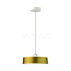 Pakabinamas šviestuvas 7W pakabinamas LED šviestuvas V-TAC, Ø340, aukso spalva, metalas / akrilas, 3000K (šiltai balta)