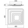 Lubinis šviestuvas 82W LED paviršinis šviestuvas STRATOS, baltas, 3000/6000K, dimeriuojamas