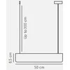 Nordlux Pakabinamas šviestuvas BEAU 50, S14S, juodas, su 8W S14S LED lempa
