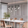 Pakabinamas šviestuvas DELORI, 8xG9, juodos/baltos sp., 4324700