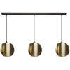 Osram Pakabinamas šviestuvas FOLDED GLOBE, 3xE27, aukso sp.