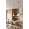 Pakabinamas šviestuvas PARMA, E27, sendinto aukso sp., C3946280OMSP