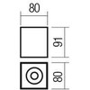 Lubinis šviestuvas Paviršinis šviestuvas CORINTH, GU10, matinės aukso sp., 01-3432