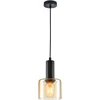 Italux Pakabinamas šviestuvas Santia PND-65342-1-BK+AMB