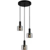 Italux Pakabinamas šviestuvas Santia PND-65342-3A-BK+SG