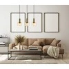 Italux Pakabinamas šviestuvas Santia PND-65342-3-BRO+AMB