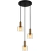 Italux Pakabinamas šviestuvas Santia PND-65342-3A-BRO+AMB