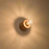 Sollux Lighting Sieninis šviestuvas SALGADO, E27, natūralaus medžio