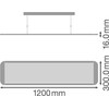 Ledvance Panelė DIRECT/INDIRECT 1200 UGR<19 36 W 3000 K WT