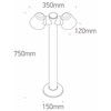 Pastatomas lauko šviestuvas, 2xGU10, antracito sp., IP65, 67534C/AN