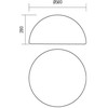 Pastatomas lauko šviestuvas BLOB, E27, baltas, IP65, 90169