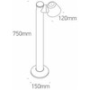 Pastatomas lauko šviestuvas, GU10, antracito sp., IP65, 67534B/AN