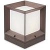 Pastatomas lauko šviestuvas LANDMARK, E27, tamsiai rudas, IP54, 9171
