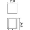Pastatomas lauko šviestuvas VITRA, E27, juodas, IP54, 9109