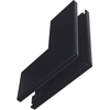 Paviršinio magnetinės sistemos ZAMBELIS MAGNETIC 5MM bėgelio vertikalus kampinis sujungimas, matinės juodos sp., 2513