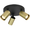 Italux Lubinis šviestuvas Nesto SPL-23436-3R-BK-BRSS