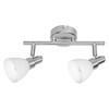 Lubinis šviestuvas Paviršinis akcentinis šviestuvas SPOT, 2xG9, sidabro sp., su 2x1,9W 2700K LED lemputėm
