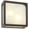 Paviršinis lauko šviestuvas BRICK GLASS, E27, tamsiai pilkas, IP54, 9892