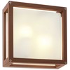 Paviršinis lauko šviestuvas BRICK GLASS, E27, rūdžių sp., IP54, 9893