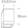 Paviršinis lauko šviestuvas, GU10, pilkas, 67130D/G