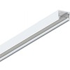Paviršinis magnetinės sistemos VIOKEF SLIM MAGNETIC bėgelis, baltas, 48V, 2m, su dangteliu ir užbaigimais, 02/1101-2