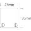 Paviršinis magnetinių sistemų bėgelis MINI, baltas, 2m, 42002A/W