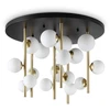 Lubinis šviestuvas Ideal Lux Paviršinis šviestuvas PERLAGE, G9, baltos/juodos/žalvario sp., 328393